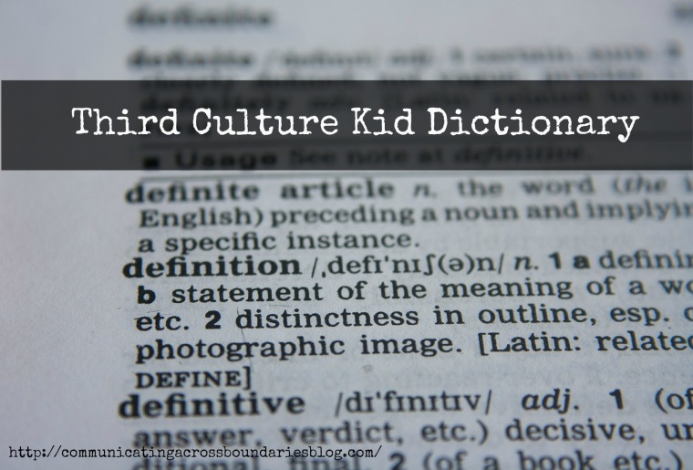 third culture kid dictionary