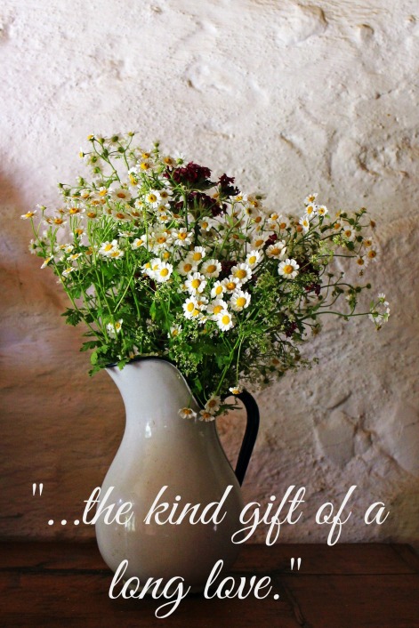 flowers with quote